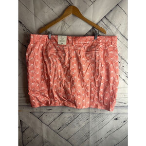 Women Unbranded Skirt 22W Coral White